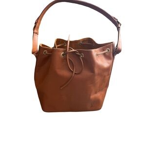 Louis Vuitton Epi Brown Bucket / Shoulder Bag with Drawstring Closure